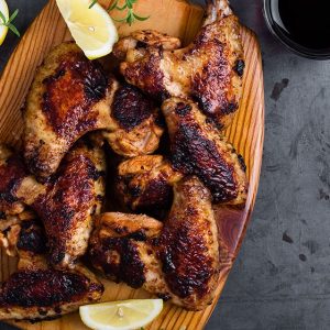 Aile de poulet rôti