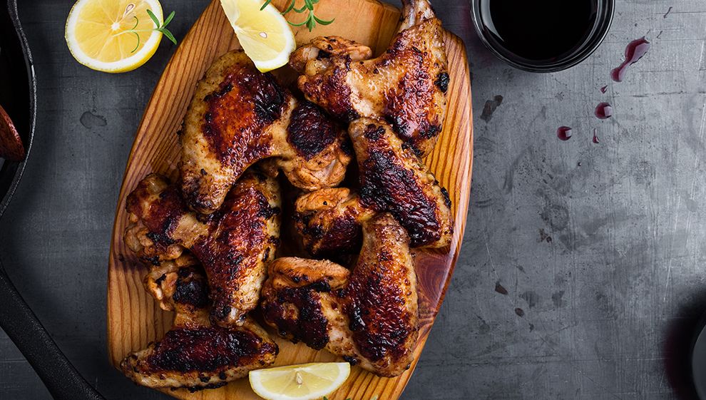 Aile de poulet rôti