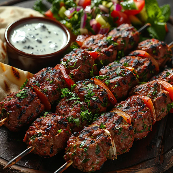 Brochette de kefta maison