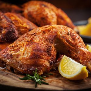Cuisse de poulet rôti