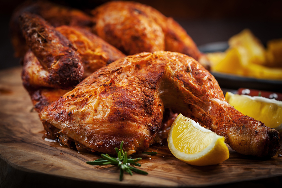 Cuisse de poulet rôti
