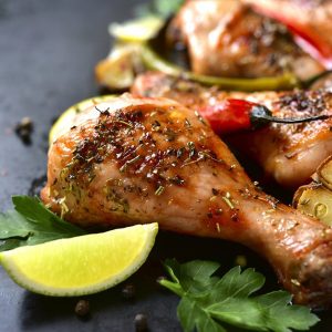 Pilon de poulet rôti