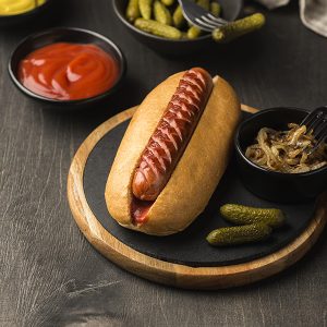 Sandwich saucisse grillée