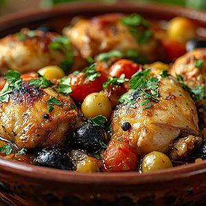 Tajine poulet aux olives