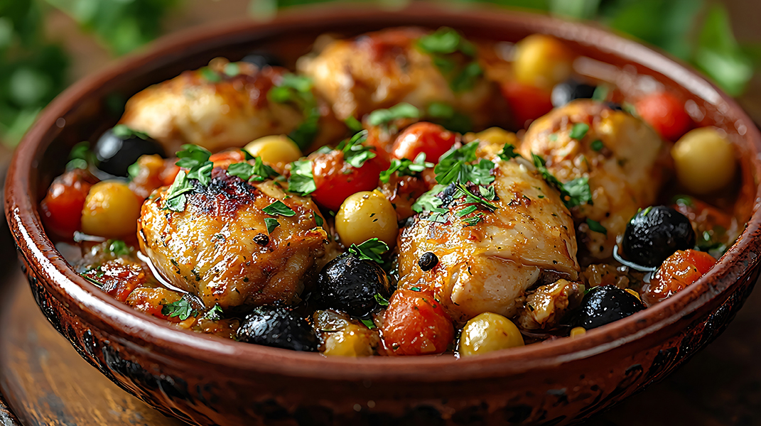 Tajine poulet aux olives